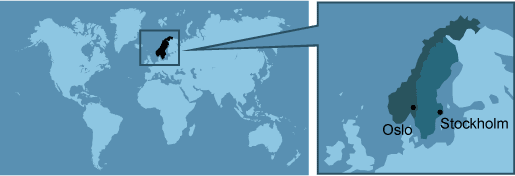 map oslo stockholm